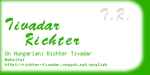 tivadar richter business card